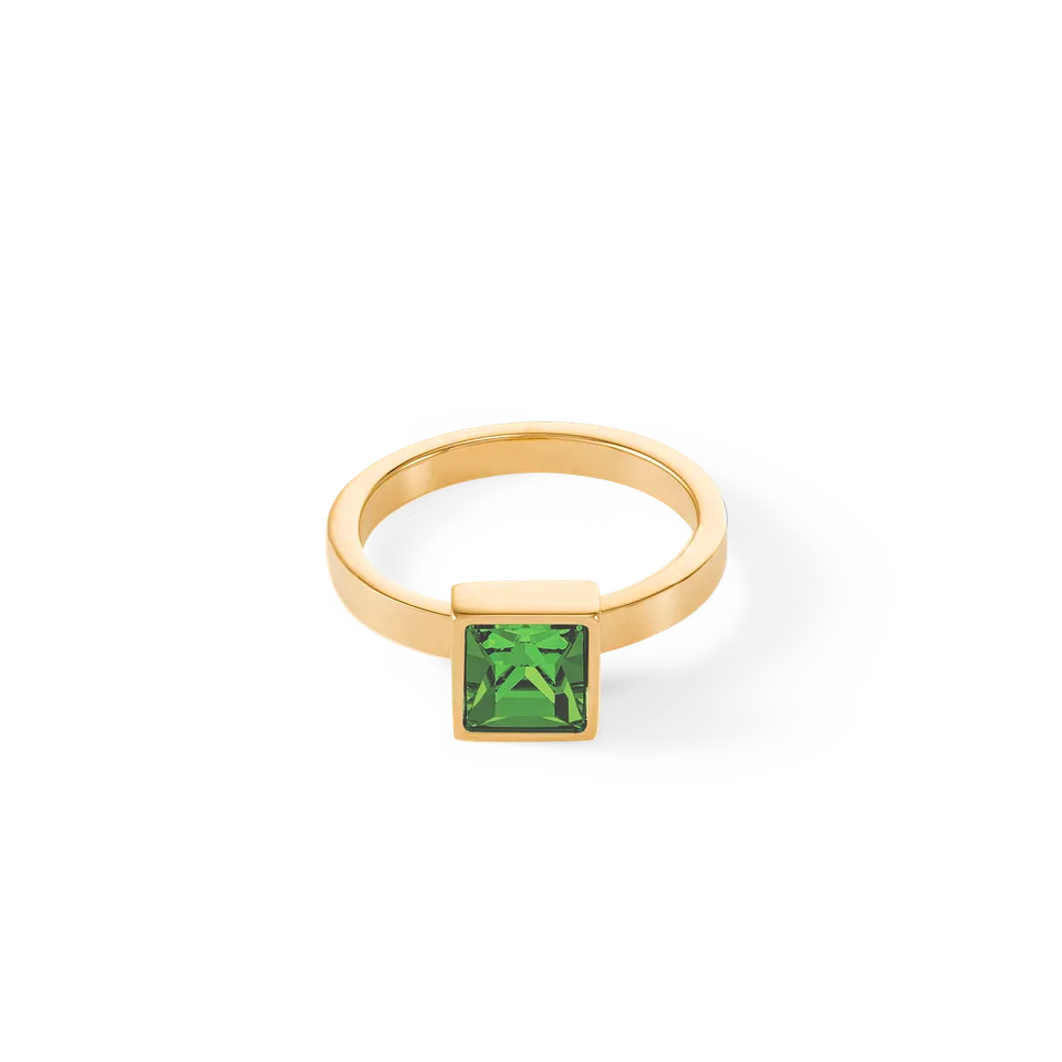 coeur-de-lion-brilliant-square-big-ring-gold-gr-n-0-8-cm image 1