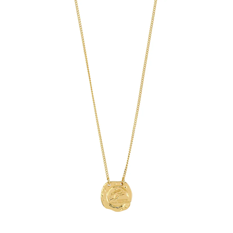 pilgrim-msf-halskette-goldplattiert-mit-coin-anh-nger image 1