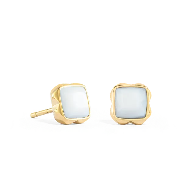 coeur-de-lion-birthstone-april-ohrringe-wei-er-quarz-gold-0-8-cm image 1
