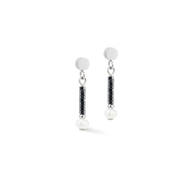 coeur-de-lion-edge-grace-ohrringe-anthrazit-silber image 1