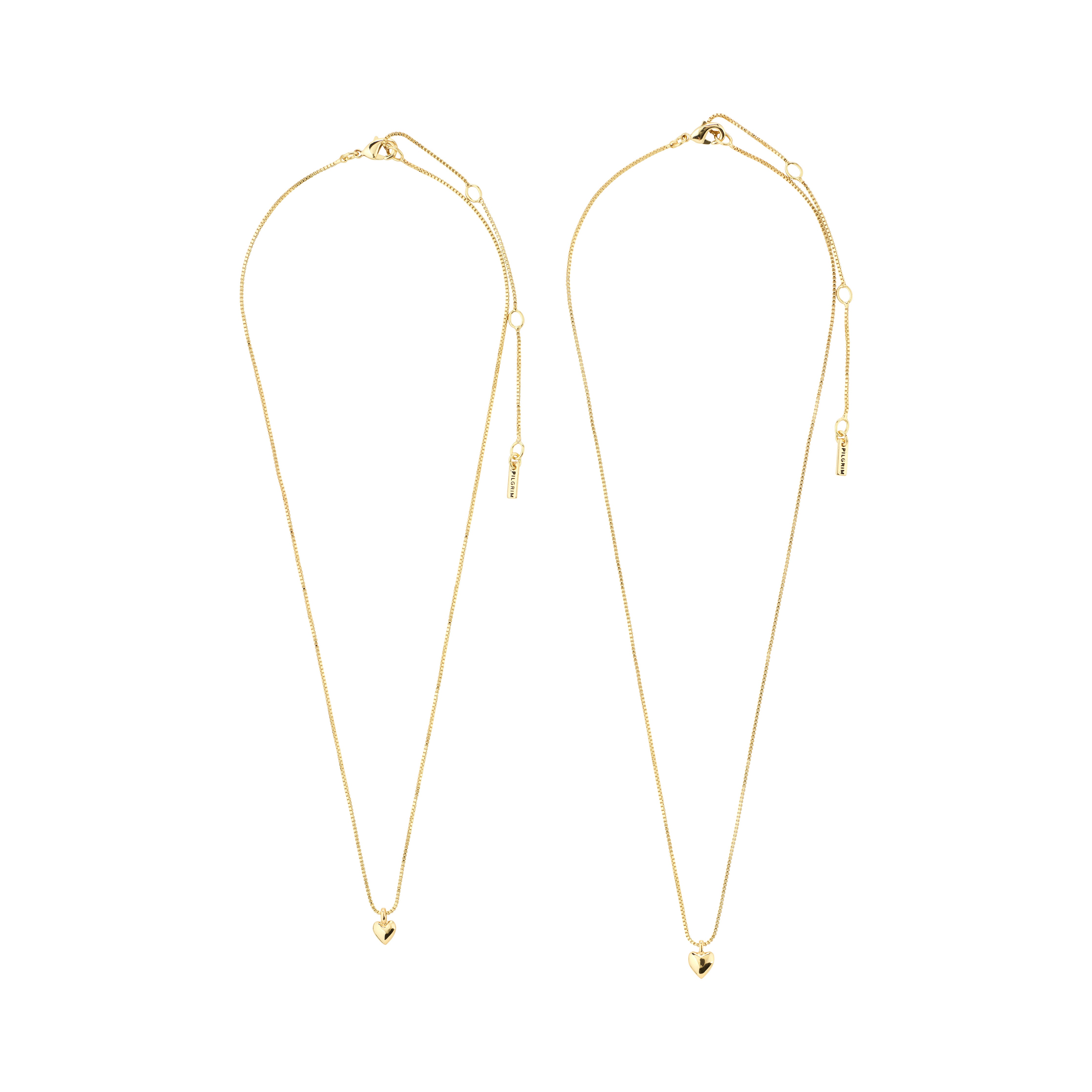 pilgrim-penina-geschenkset-2x-herz-halskette-ohrstecker-goldplattiert image 4