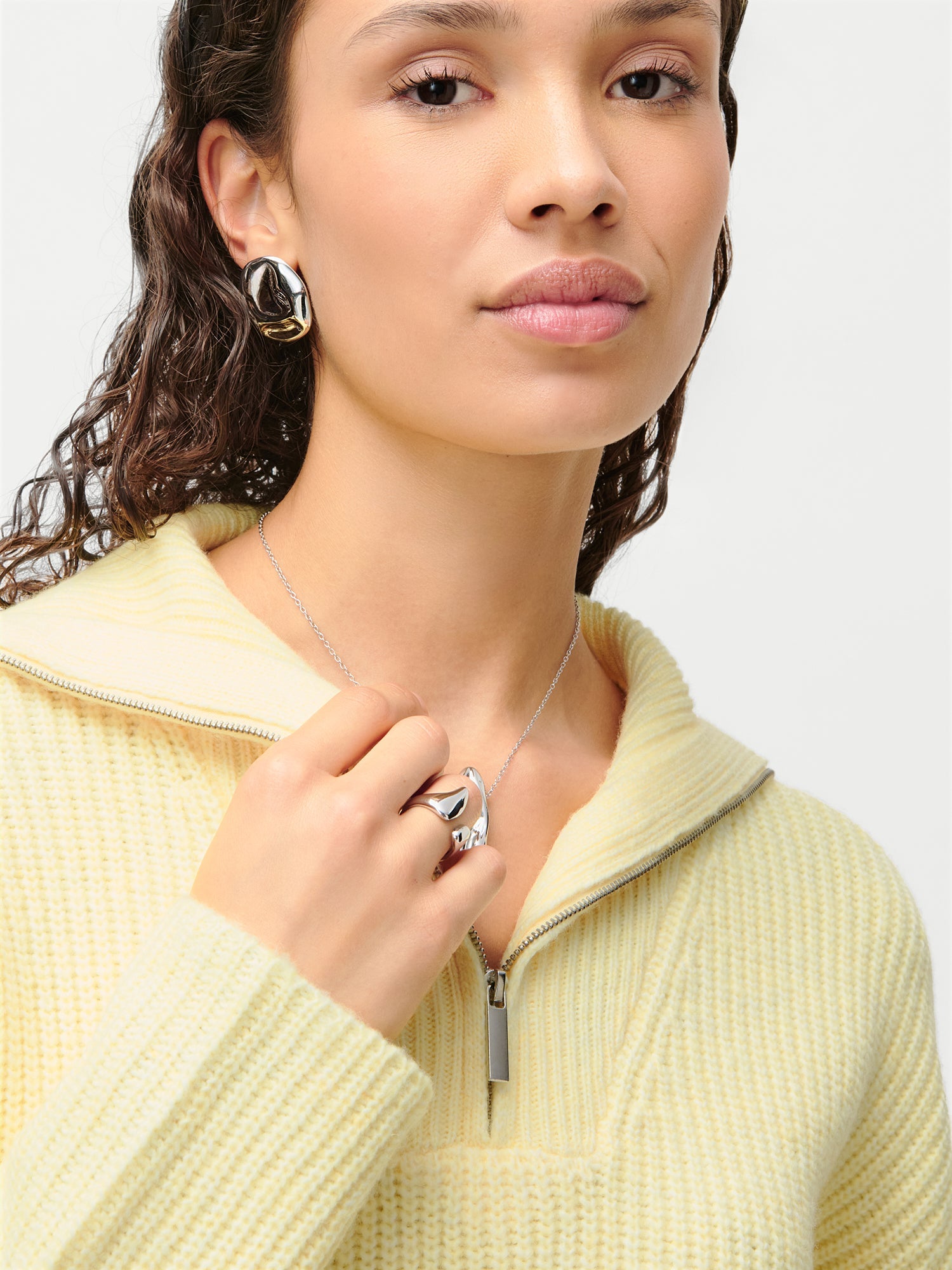 purelei-x-leger-lea-pullover-half-zip-pullover-mit-stehkragen-im-loose-fit image 3