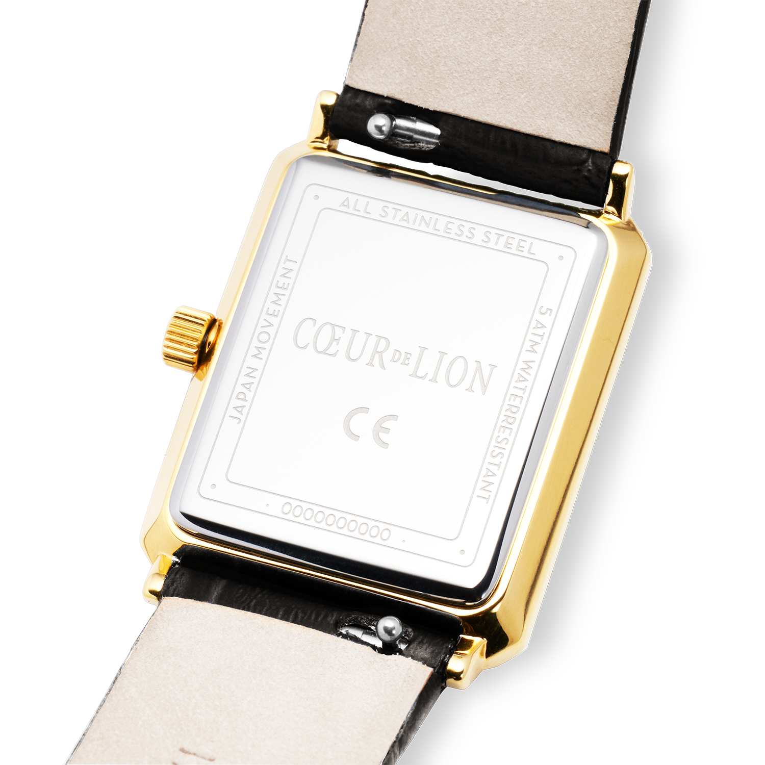 coeur-de-lion-iconic-waves-uhr-gold-leder-schwarz-wei image 4