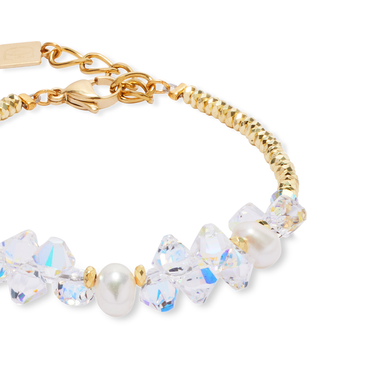 coeur-de-lion-dancing-crystals-pearls-armband-gold image 2