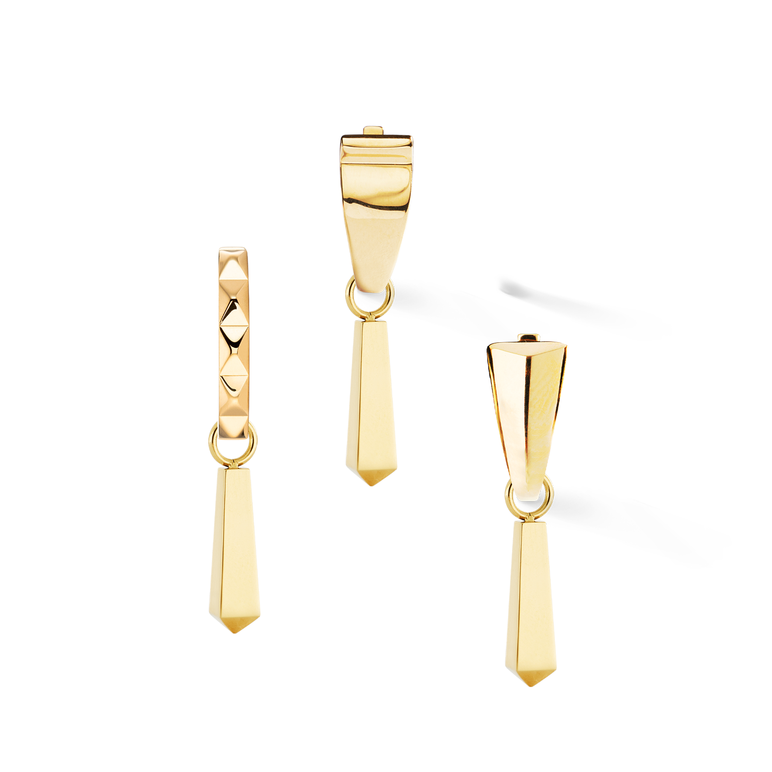 coeur-de-lion-ear-me-up-charm-obelisk-gold-edelstahl image 3