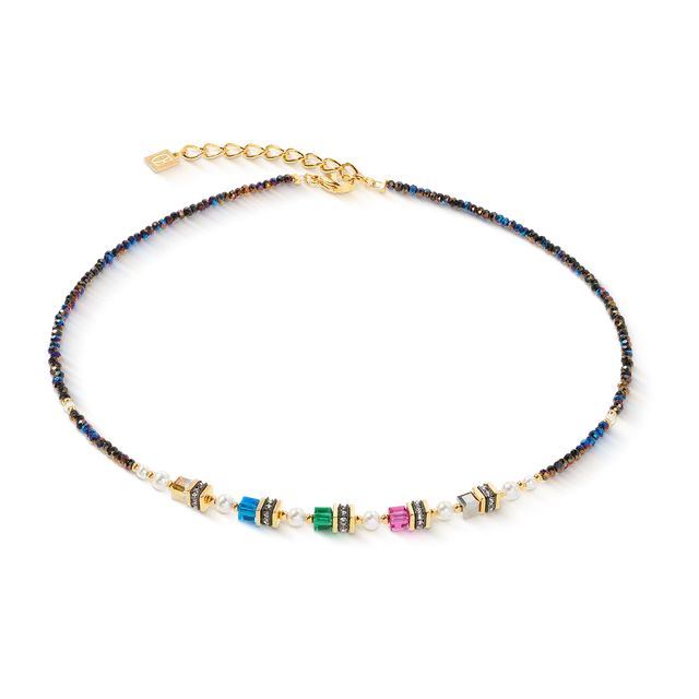coeur-de-lion-halskette-sparkling-princess-couture-gold-multicolor image 1