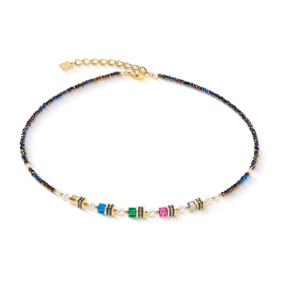 coeur-de-lion-halskette-sparkling-princess-couture-gold-multicolor image 1