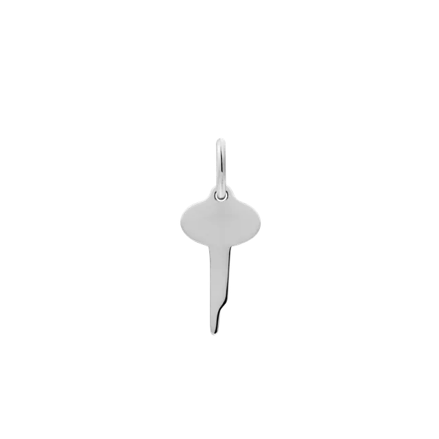 xenox-schl-ssel-charm-925-sterlingsilber-rhodiniert-gravierbar image 1