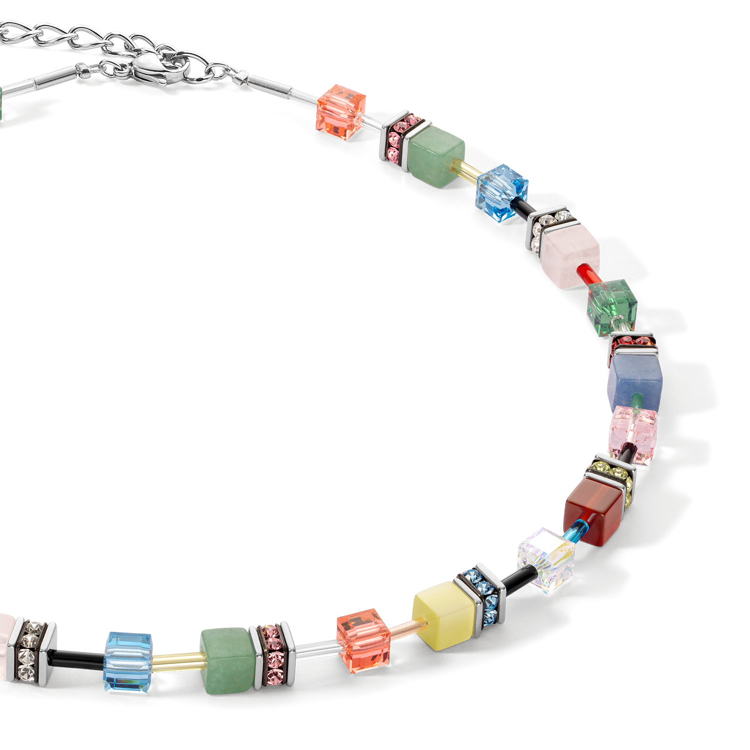 coeur-de-lion-geocube-iconic-precious-halskette-multicolour-delight image 2