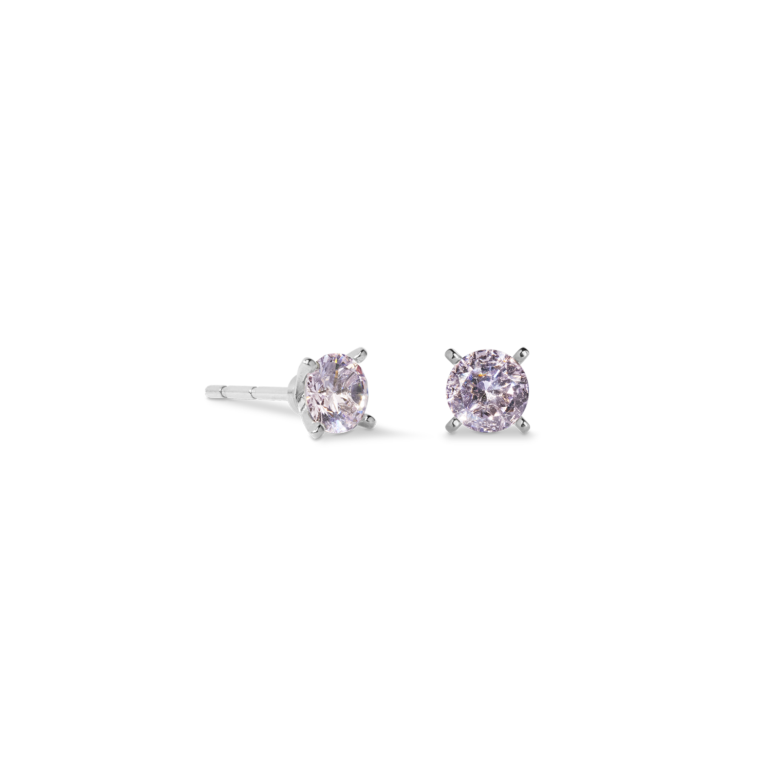 coeur-de-lion-ohrstecker-glam-dot-5-mm-silber-rosa image 1