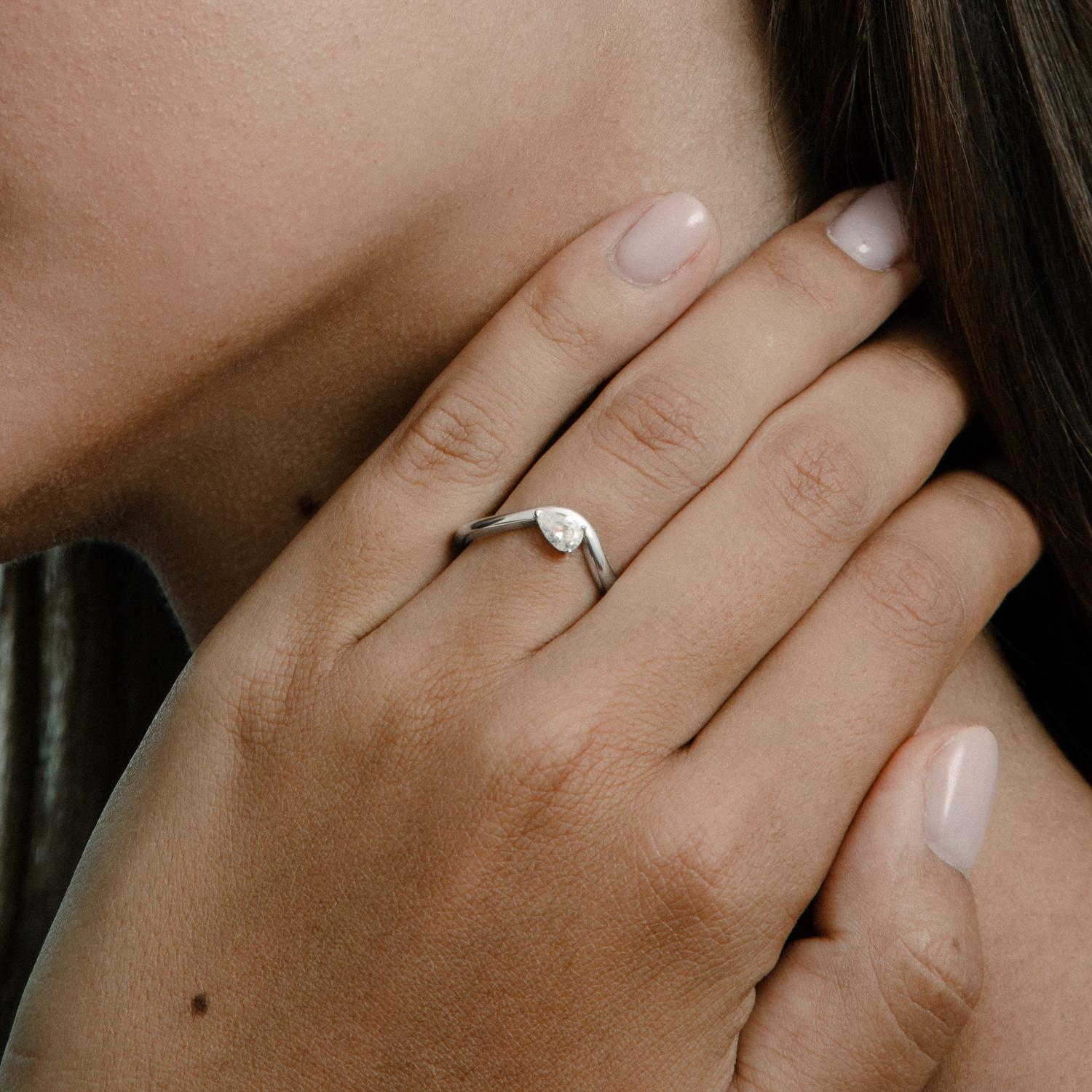xenox-halo-ring-925-sterlingsilber-rhodiniert-mit-tropfen-zirkonia image 3