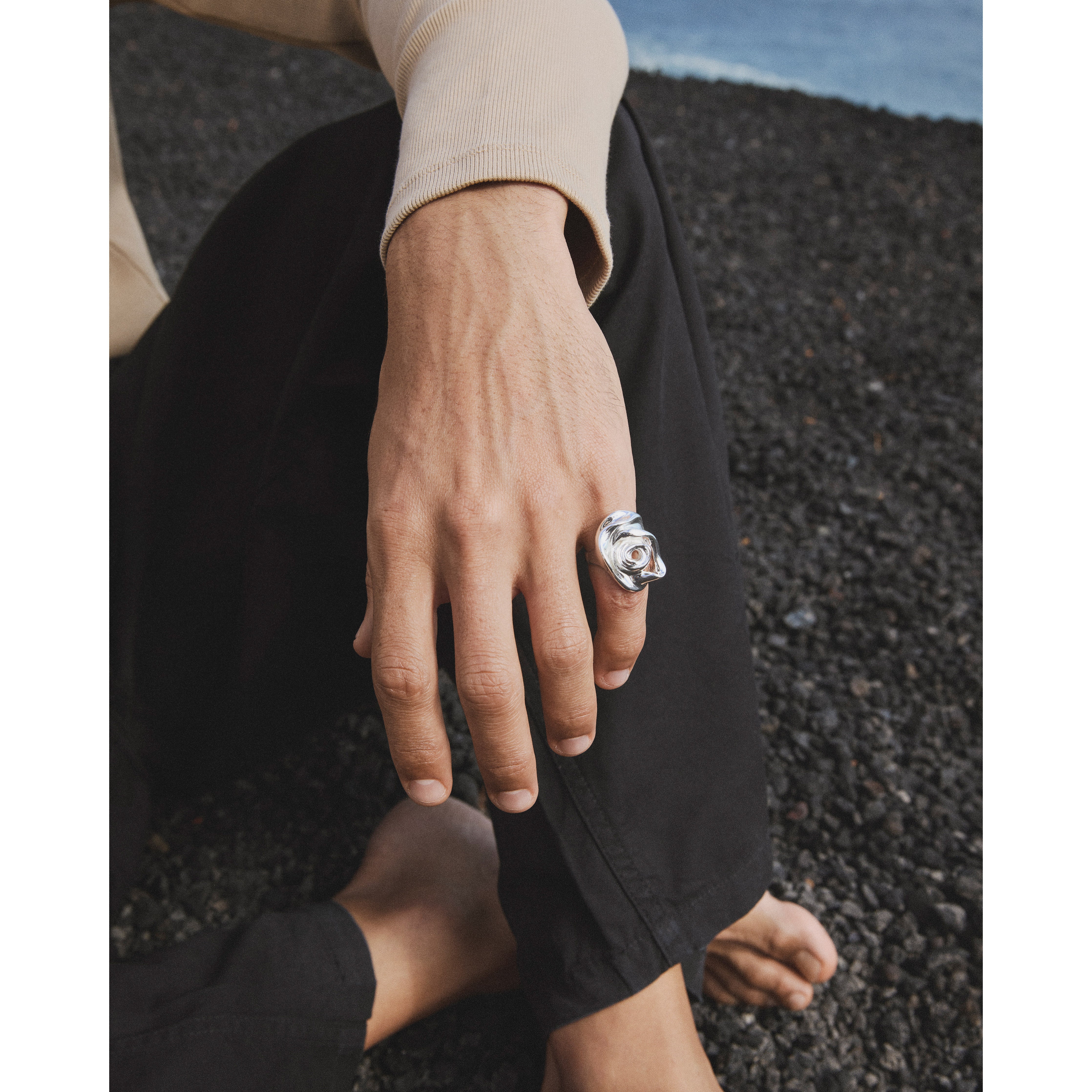 pilgrim-inner-ring-rose-verstellbar-versilbert image 5