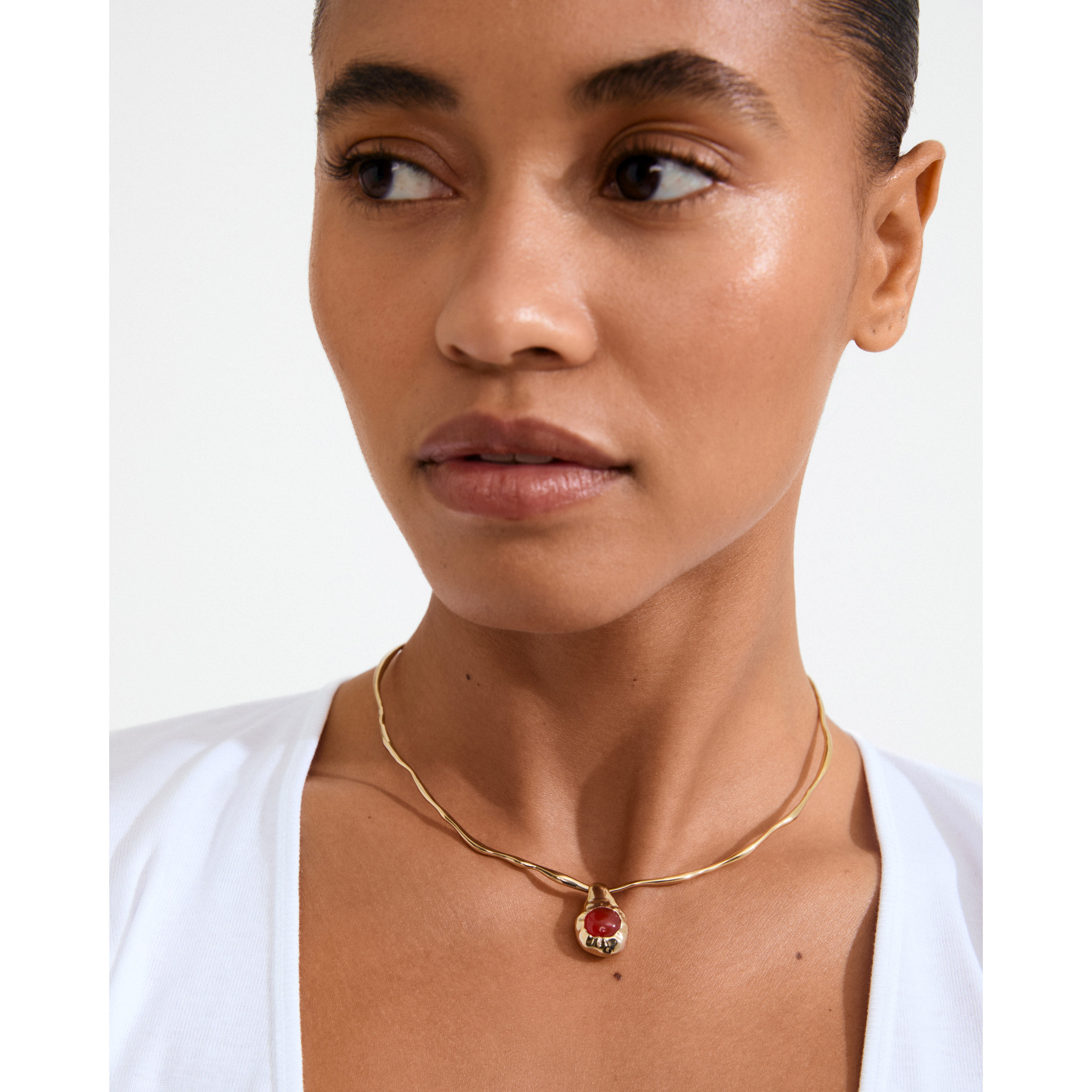 pilgrim-xdea-pave-anh-nger-roter-onyx-18k-vergoldet image 4