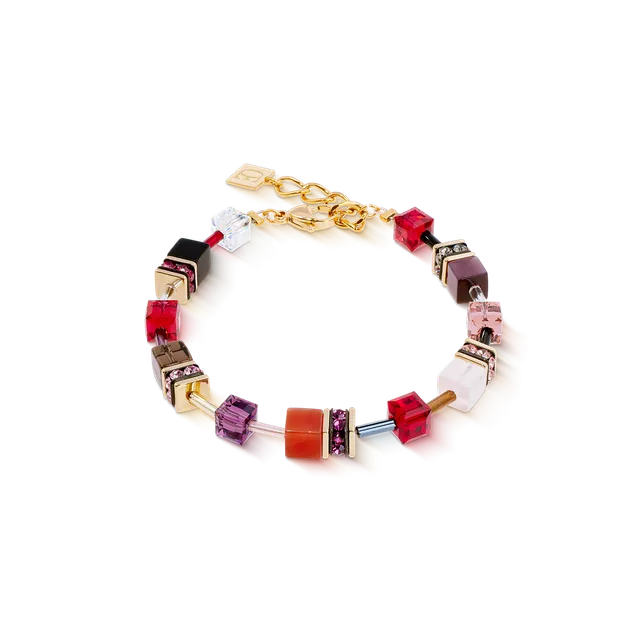 coeur-de-lion-geocube-iconic-precious-armband-festive-rot-gold image 1