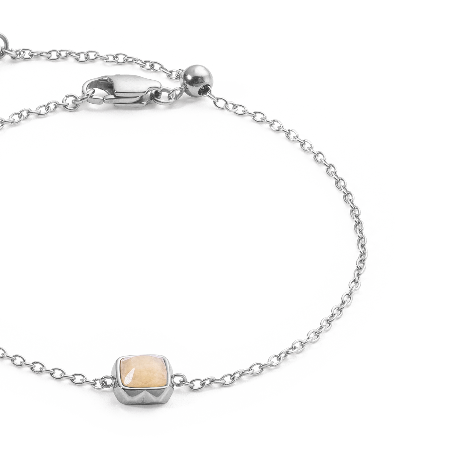 coeur-de-lion-birthstone-juni-armband-cr-me-jade-silber image 2