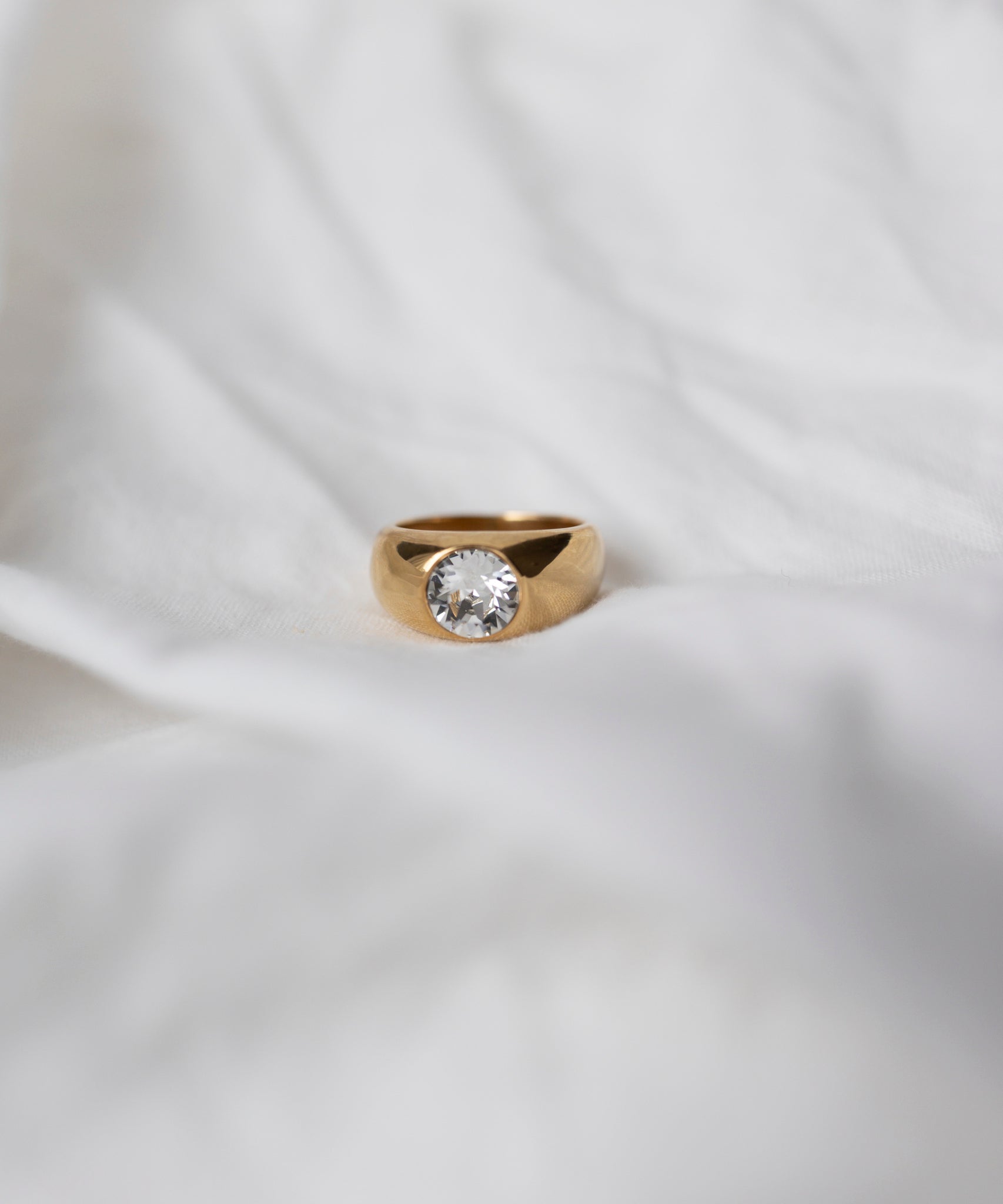 wald-berlin-pop-ring-mit-swarovski-stein-18k-vergoldeter-messing-ring image 1