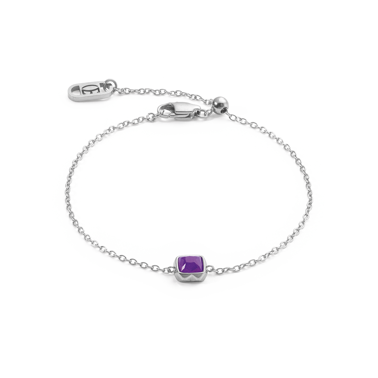 coeur-de-lion-birthstone-februar-armband-sugilith-silber image 1