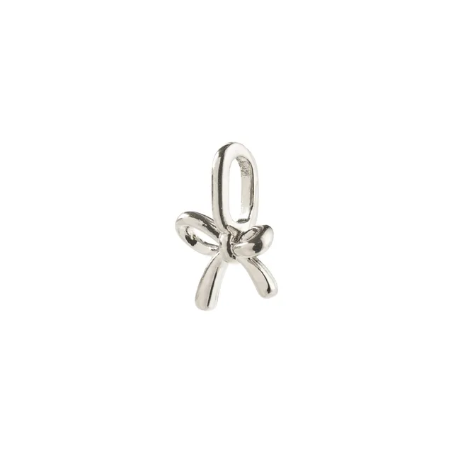 pilgrim-charm-mini-bow-anh-nger-versilbert image 1