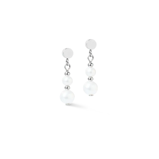 coeur-de-lion-ohrringe-pearl-spikes-drop-silber image 1