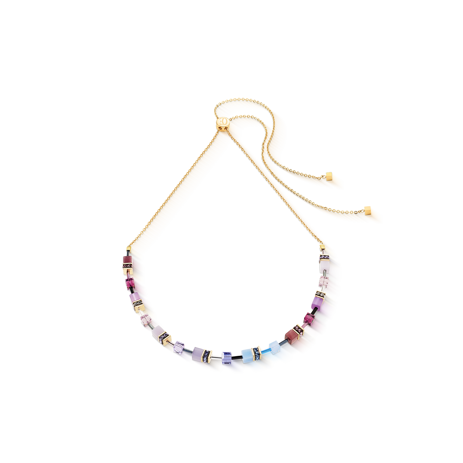 coeur-de-lion-geocube-iconic-chain-halskette-mystic-orchid-gold image 1