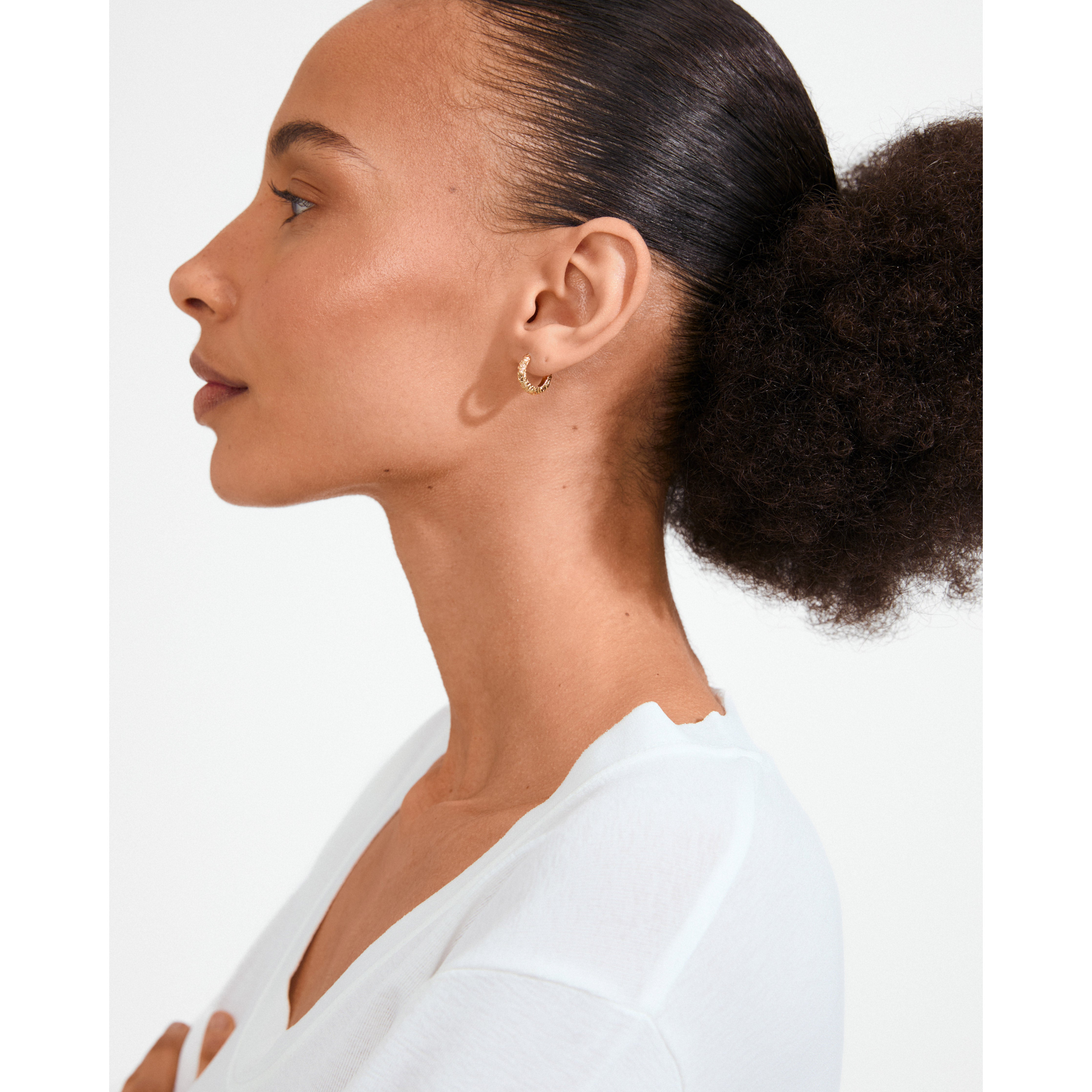 pilgrim-x-dea-etch-hoop-01-creole-14-mm-vergoldet-einzelst-ck image 2