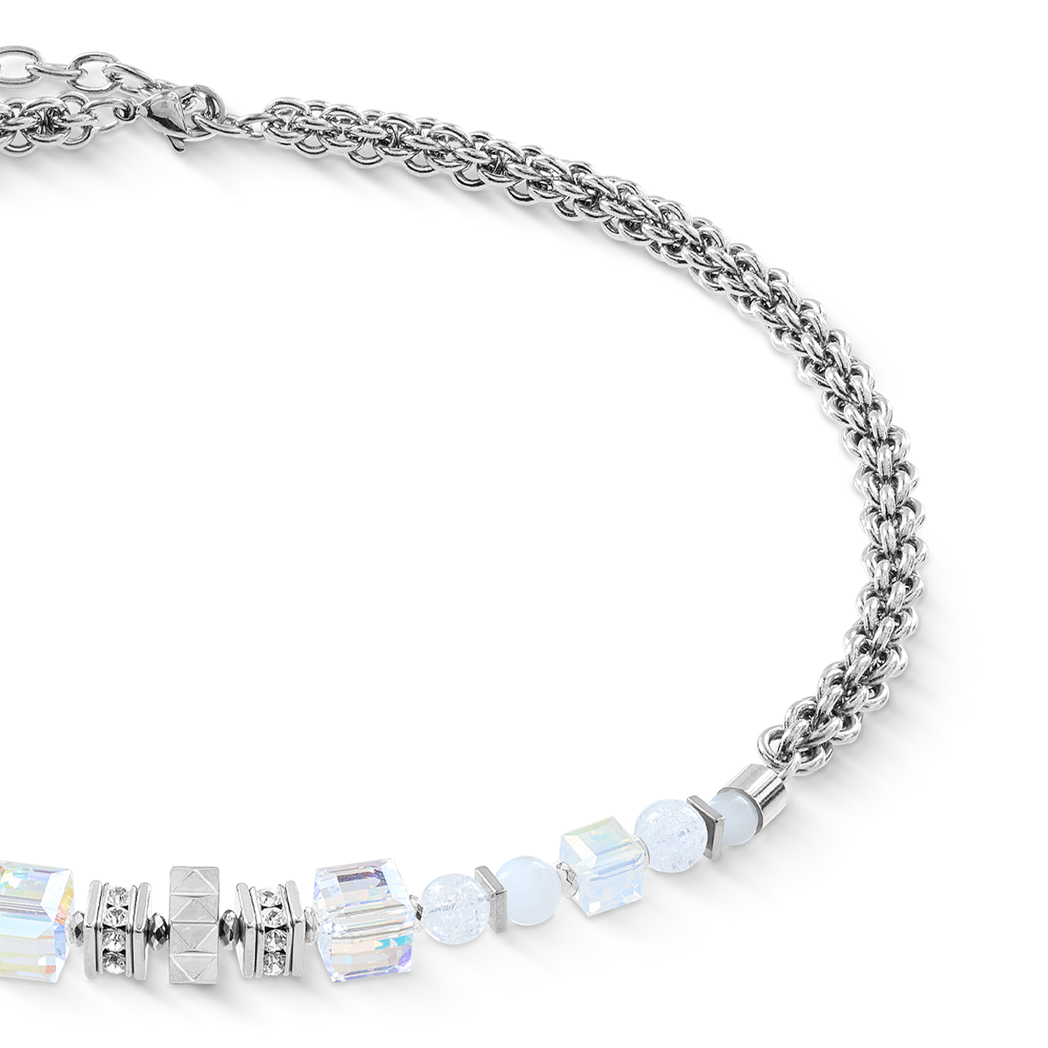 coeur-de-lion-halskette-cube-nexus-silber-wei-42-5-cm image 2