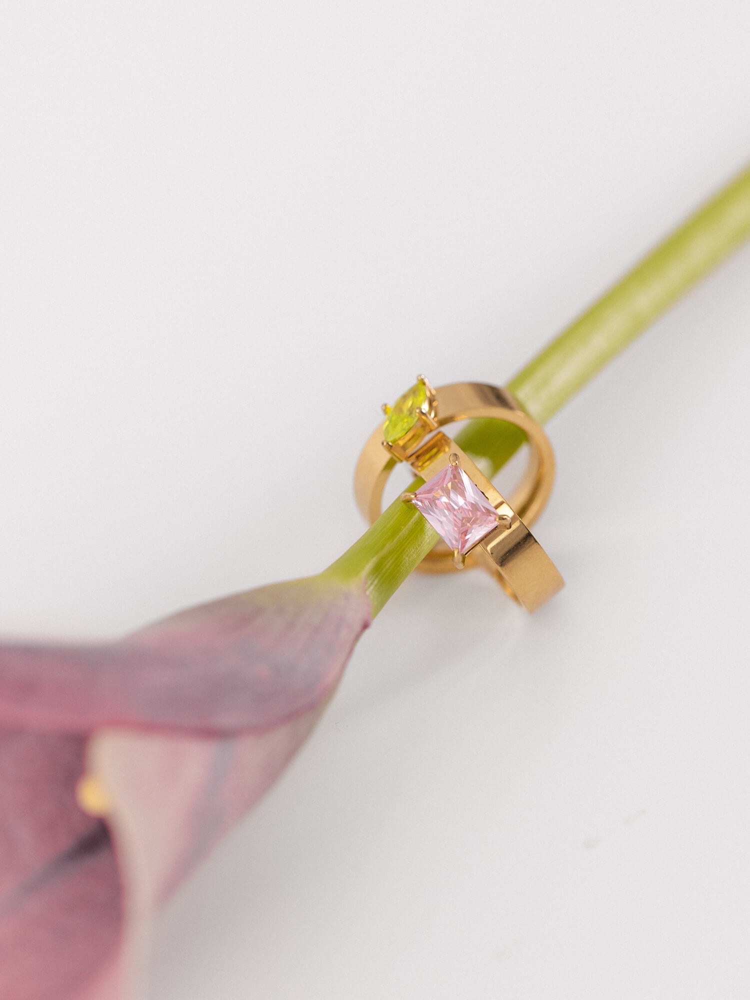 purelei-bold-gem-ring-set-ring-stack-edelstahl-in-gold-ros-gold-silber image 5
