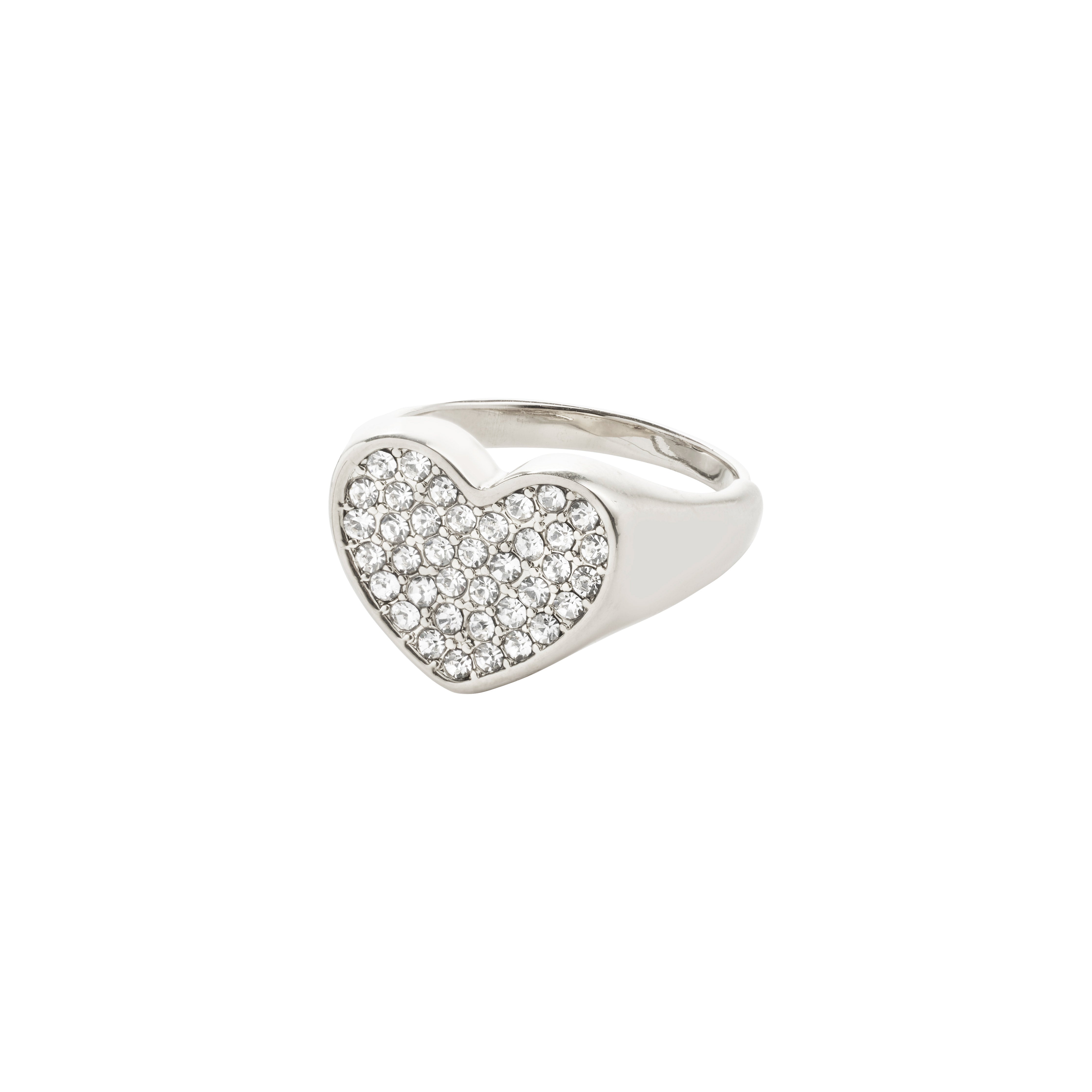 pilgrim-emmett-ring-versilbert-verstellbares-herz-mit-preciosa-kristallen image 1