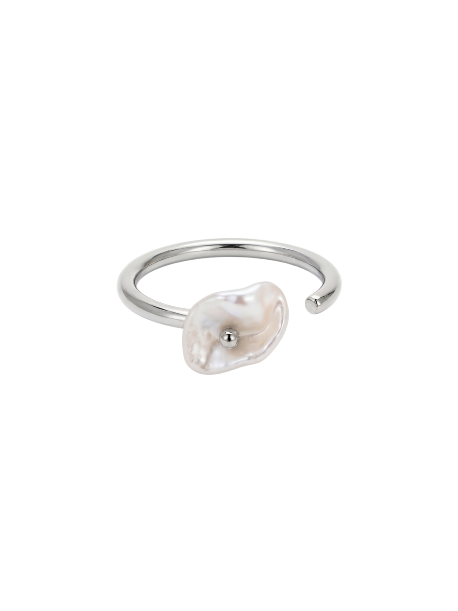 purelei-sparkle-pearl-ring-verstellbarer-s-wasserperlen-ring-cornflake-perle-ca- image 3