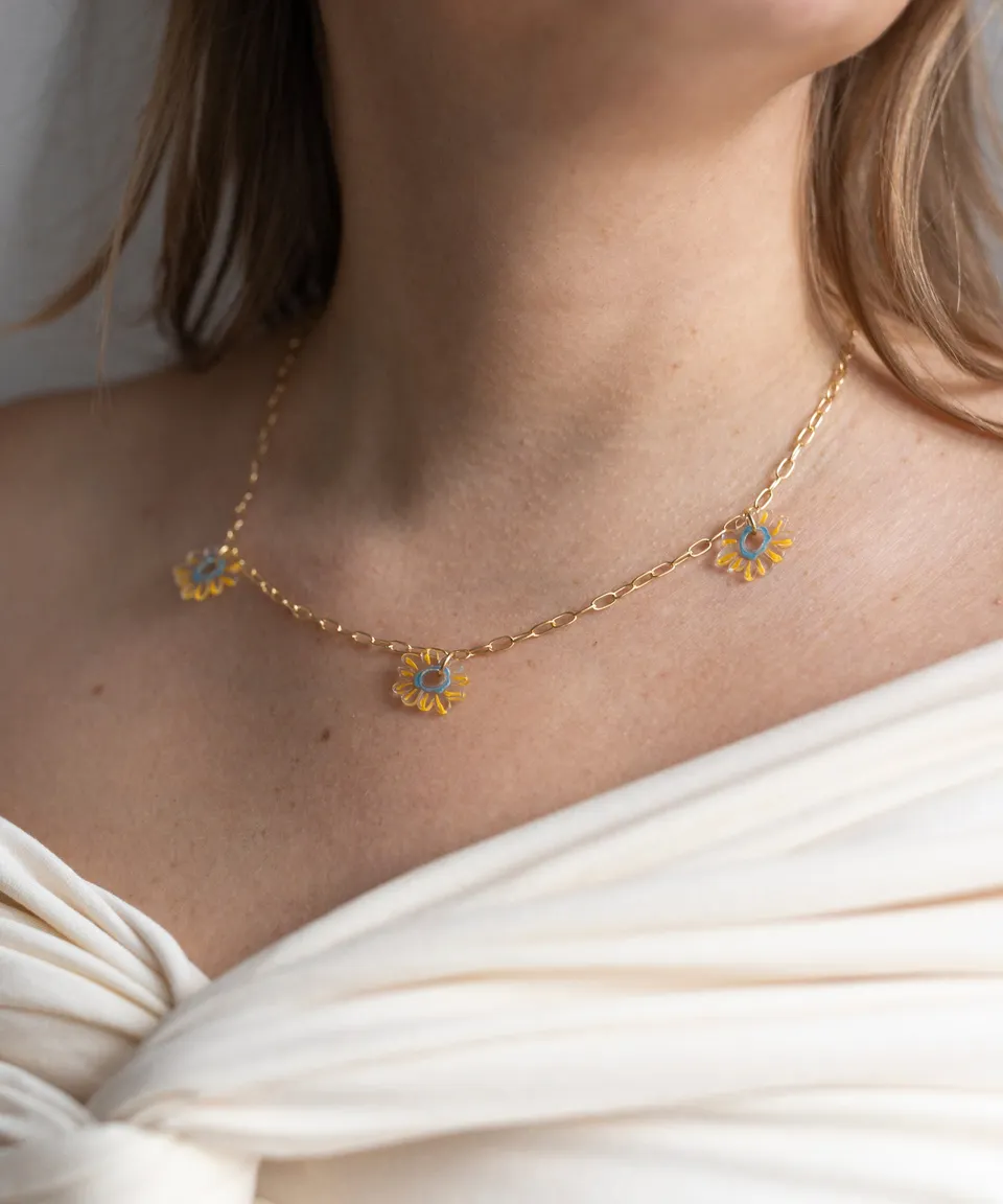 wald-berlin-daisy-how-high-halskette-sample-sale-18k-vergoldet-45-cm image 1