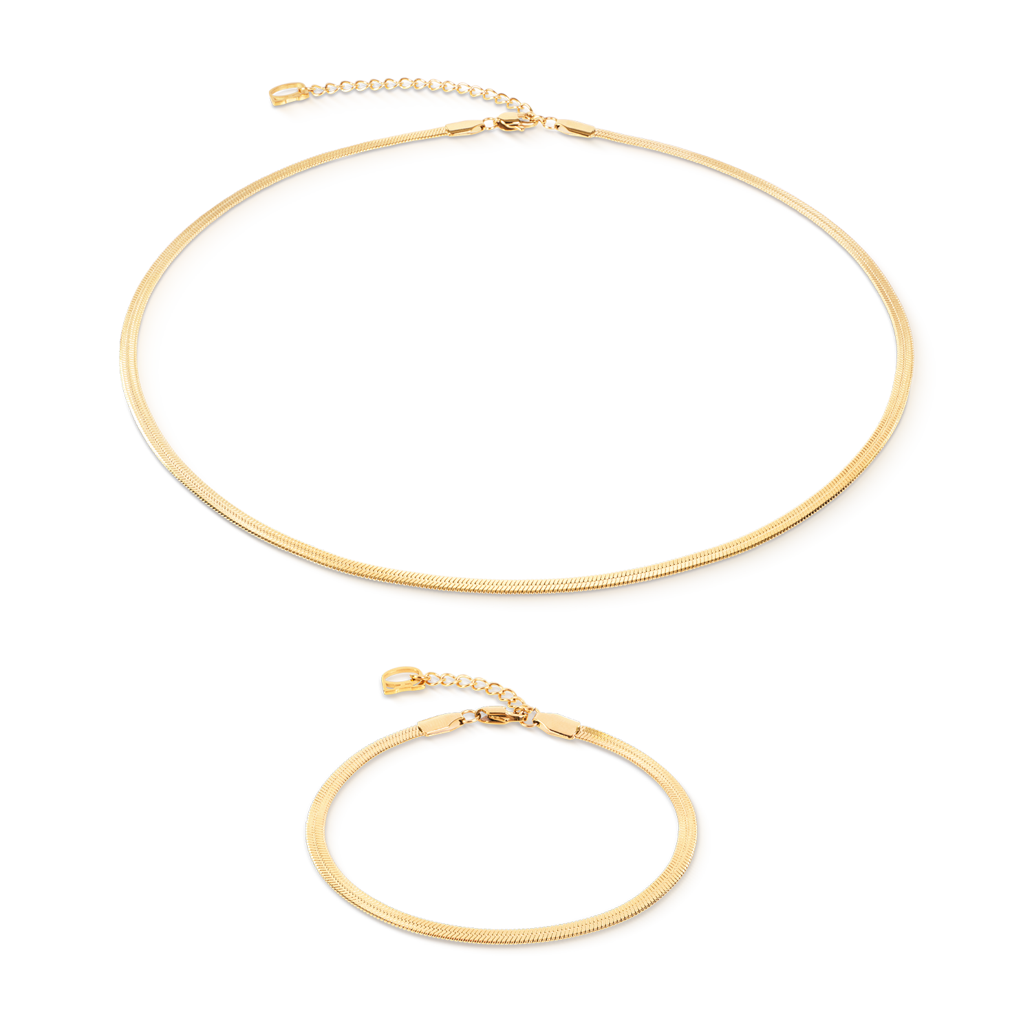 coeur-de-lion-flaches-schlangenarmband-gold-3-mm-17-5-cm image 3