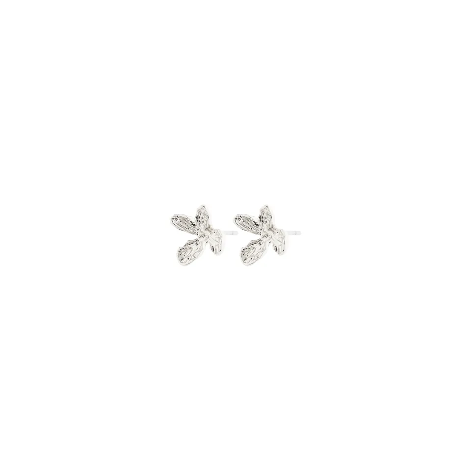pilgrim-aglaia-ohrstecker-floral-versilbert image 1
