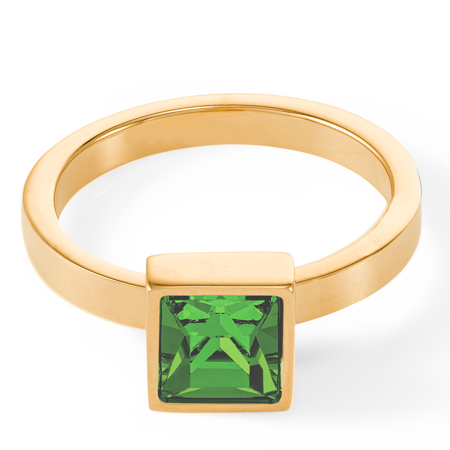 coeur-de-lion-brilliant-square-big-ring-gold-gr-n-0-8-cm image 2
