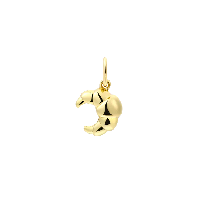 xenox-croissant-charm-925-sterlingsilber-18k-vergoldet image 1