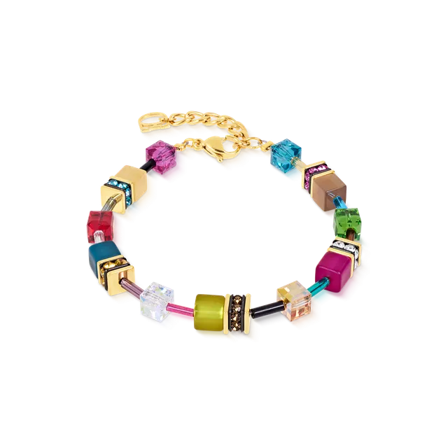 coeur-de-lion-geocube-iconic-armband-multicolor-joy-gold image 1