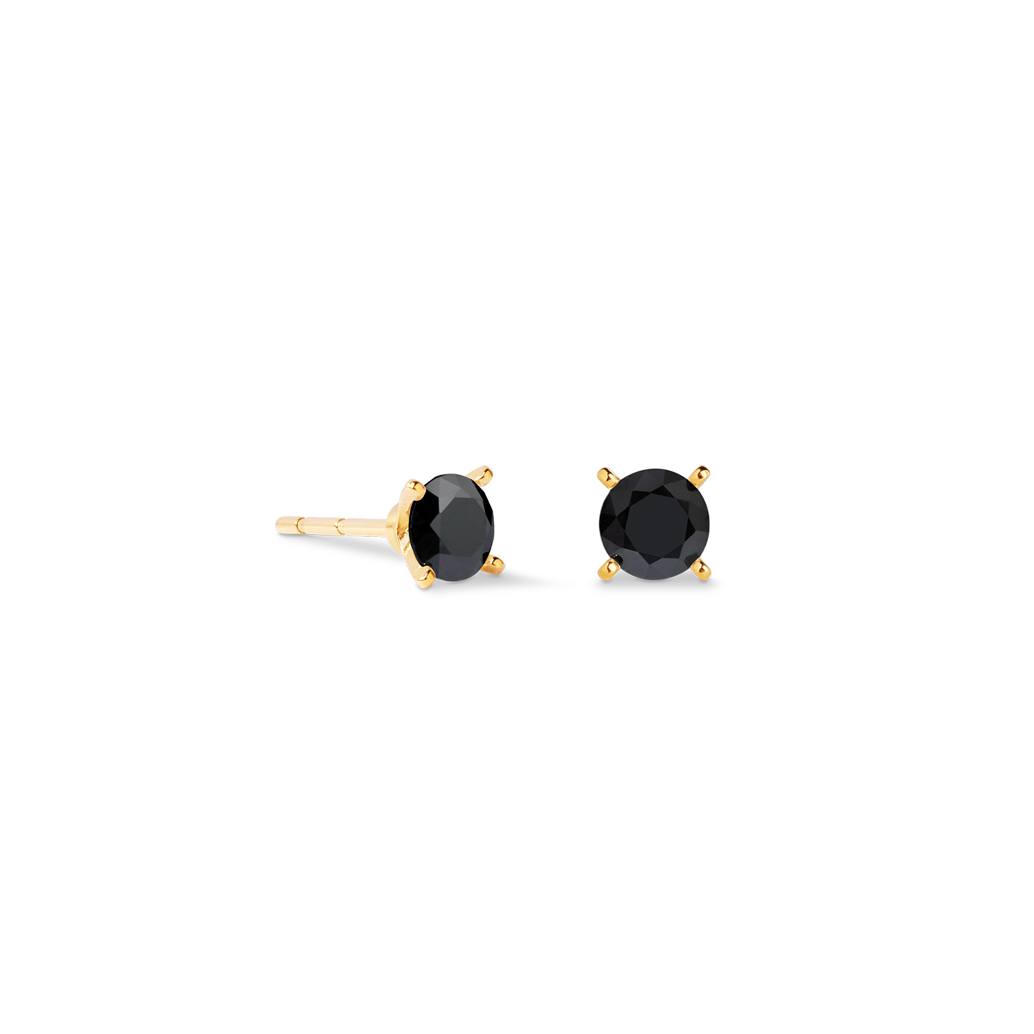 coeur-de-lion-ohrstecker-glam-dot-5-mm-gold-schwarz image 1