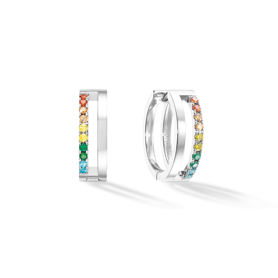 coeur-de-lion-eternal-unity-creolen-silber-multicolor image 1