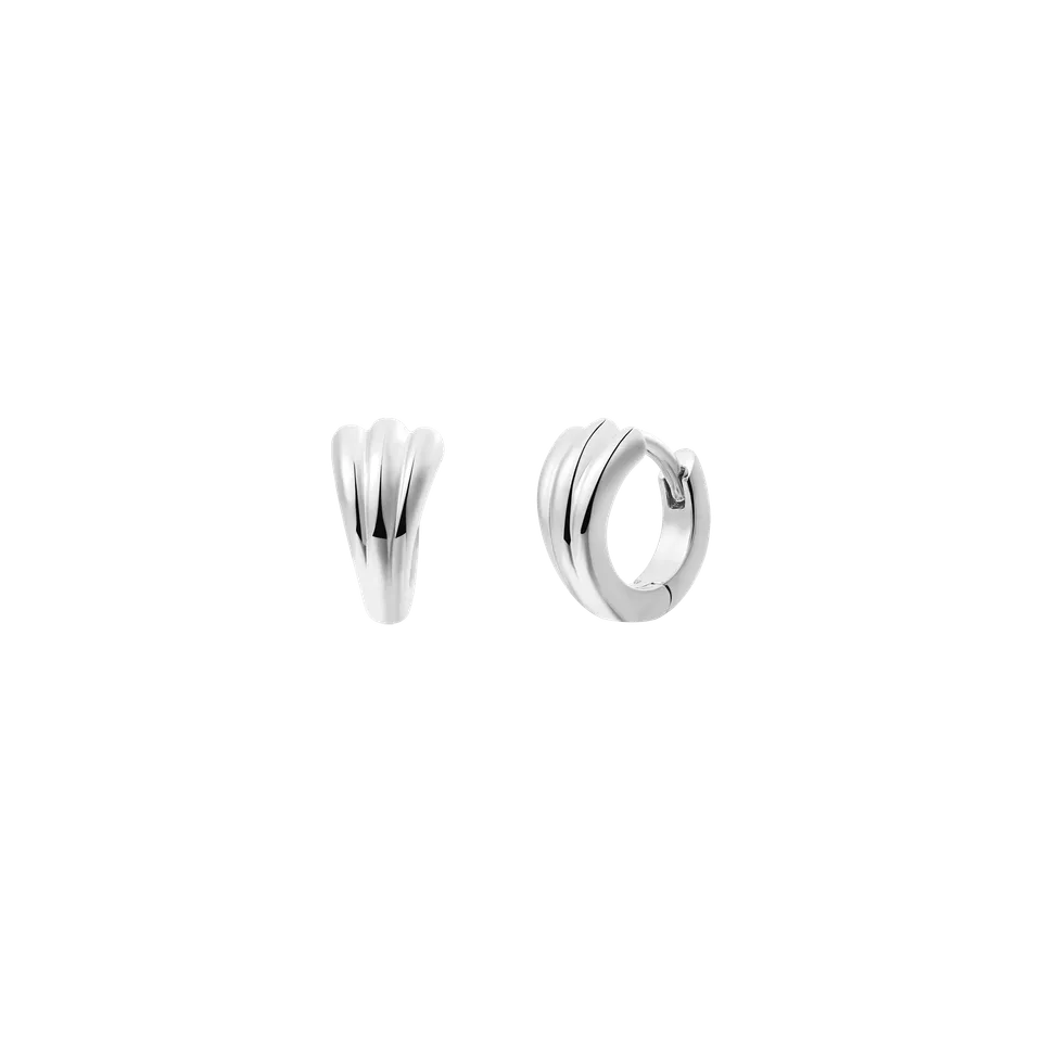 xenox-nautic-ohrringe-925-sterlingsilber-rhodiniert-creolen image 1