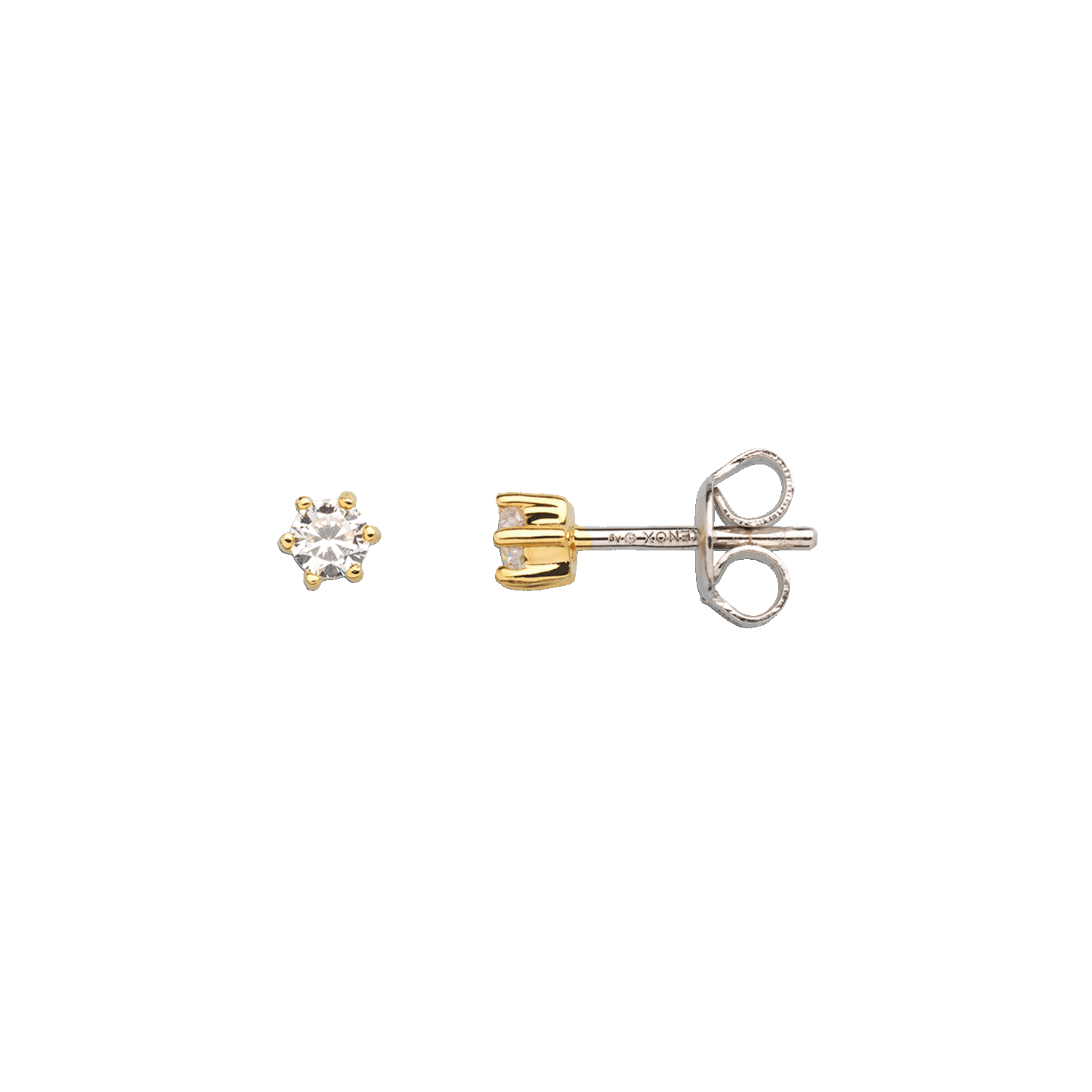xenox-krappe-ohrringe-925-sterlingsilber-rhodiniert-mit-zirkonia-4 image 2