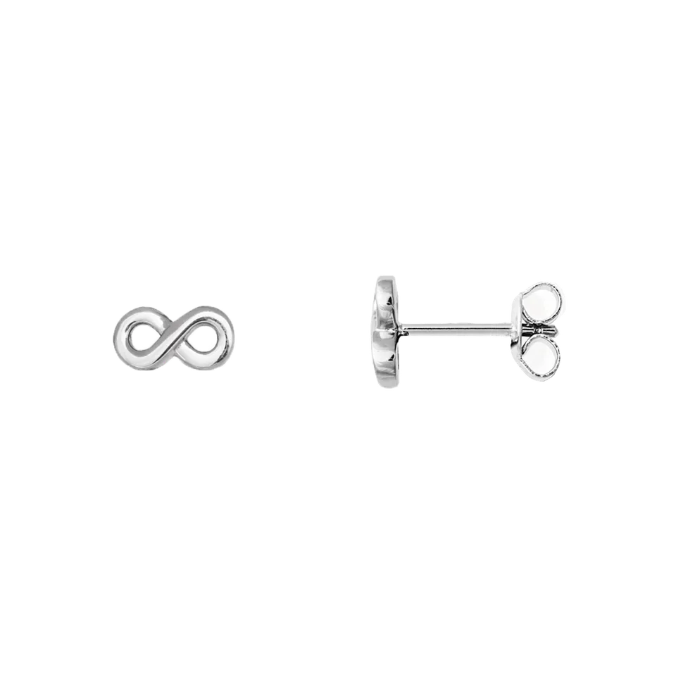 xenox-infinity-ohrringe-925-sterlingsilber-rhodiniert image 1