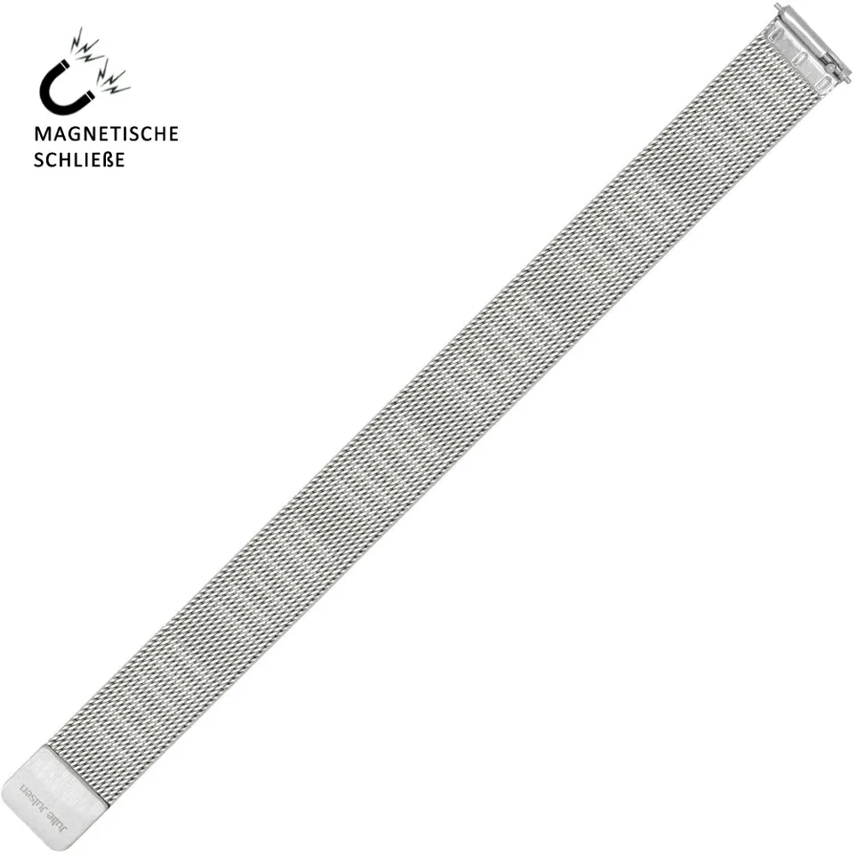 julie-julsen-meshband-mit-magnetverschluss-edelstahl-silber-14-mm image 1