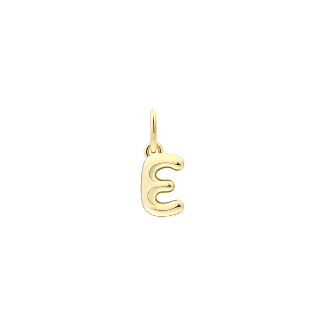 xenox-e-letter-bold-charm-925-sterlingsilber-18k-vergoldung image 1