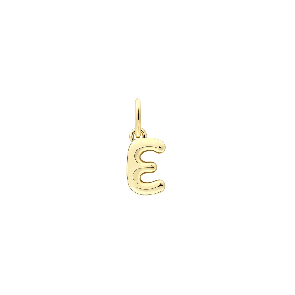 xenox-e-letter-bold-charm-925-sterlingsilber-18k-vergoldung image 1