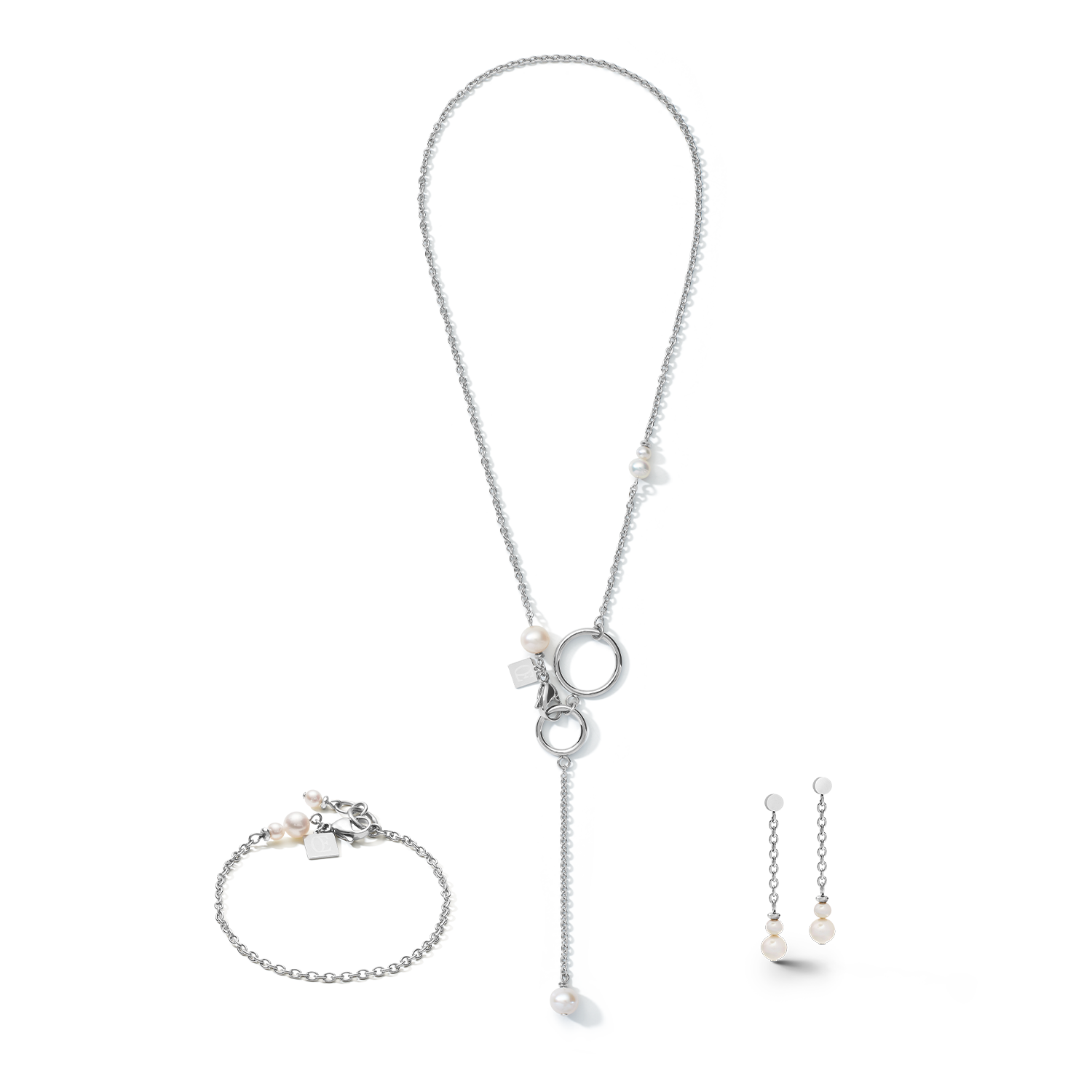 coeur-de-lion-ohrringe-y-kette-ring-s-wasserperlen-edelstahl-wei-silber image 3