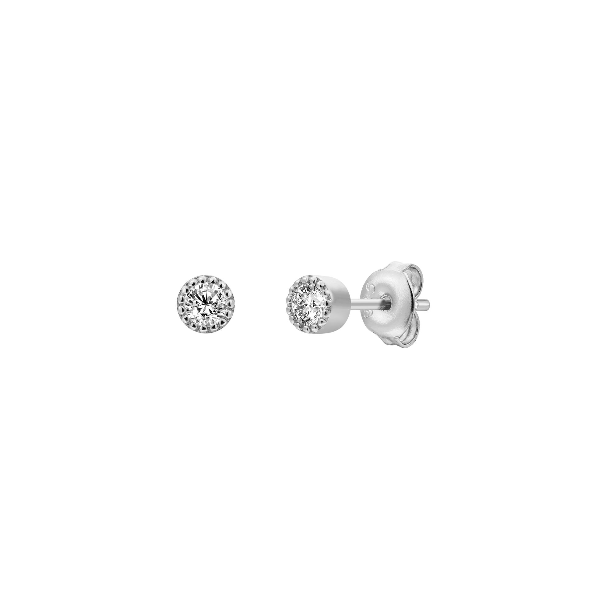 xenox-pure-essentials-ohrringe-925-sterlingsilber-rhodiniert-mit-zirkonia-4 image 1