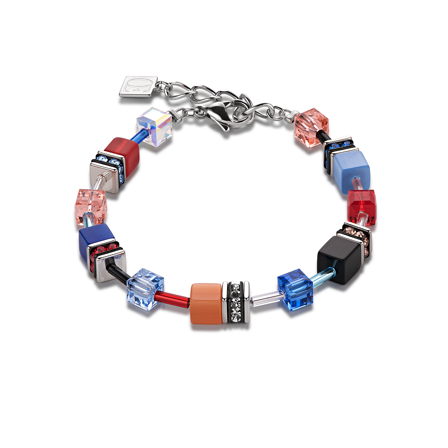 coeur-de-lion-geocube-armband-multicolor-motion-silber image 1