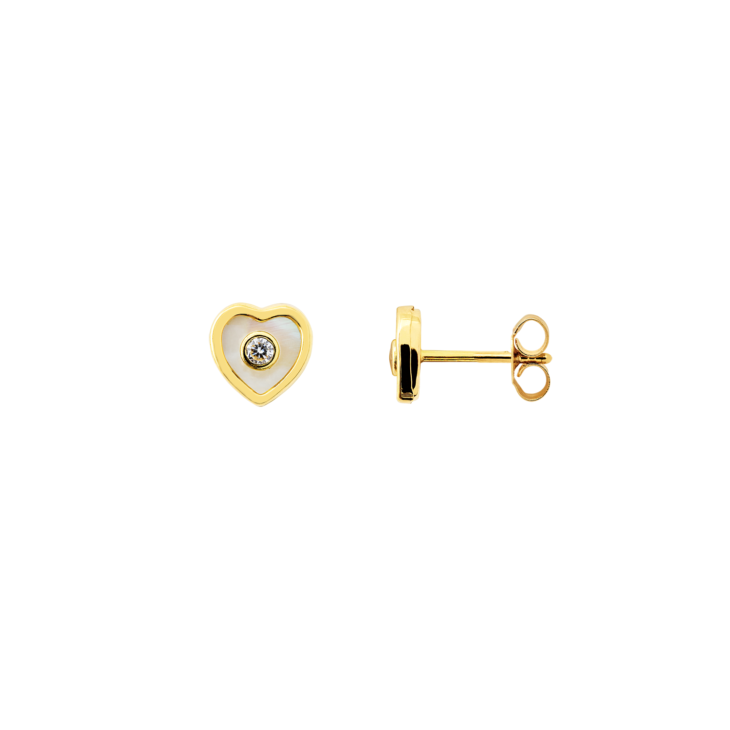 xenox-fine-herz-ohrringe-mit-perlmutt-585-gelbgold-2 image 1