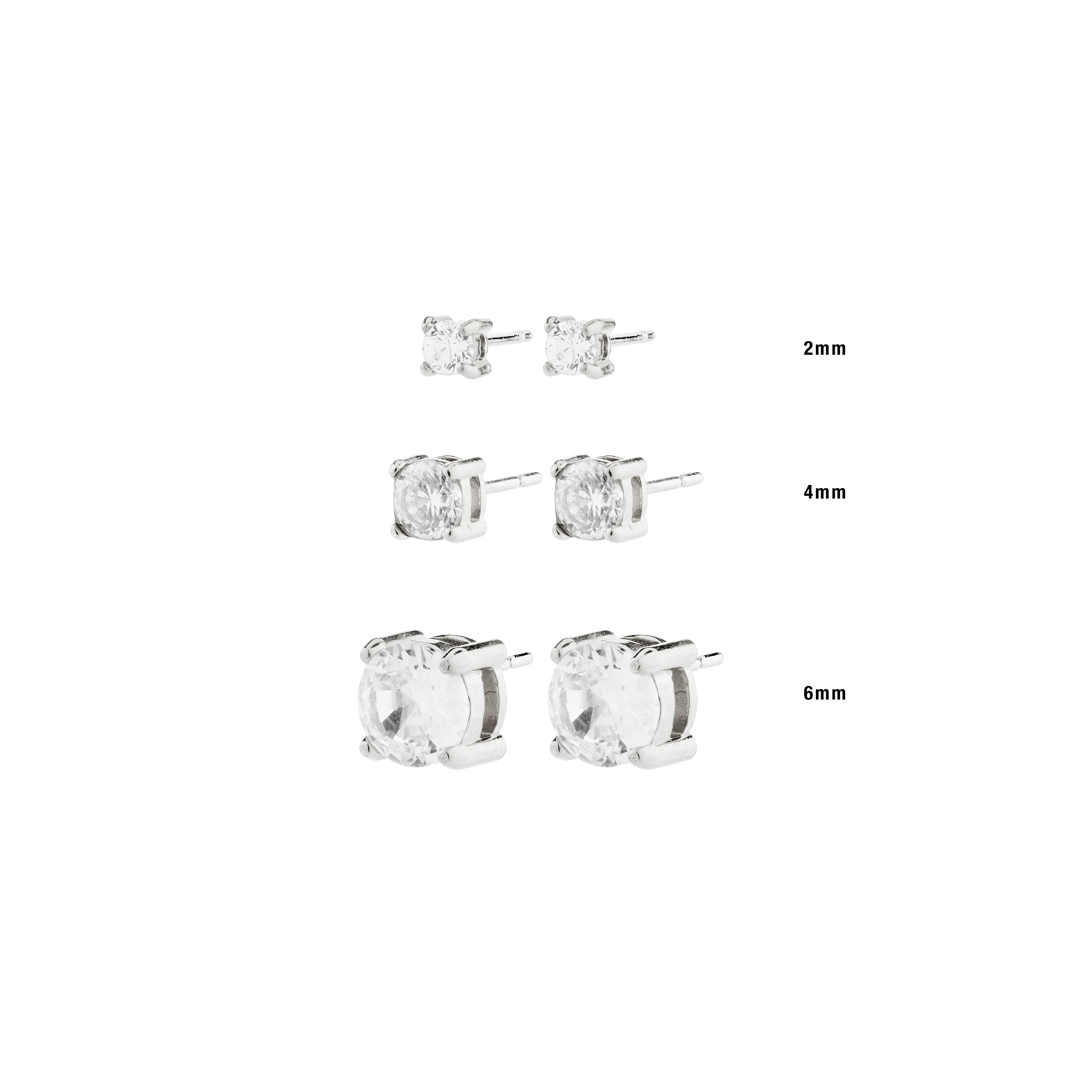 pilgrim-ravi-ohrstecker-versilbert-zirkonia image 3