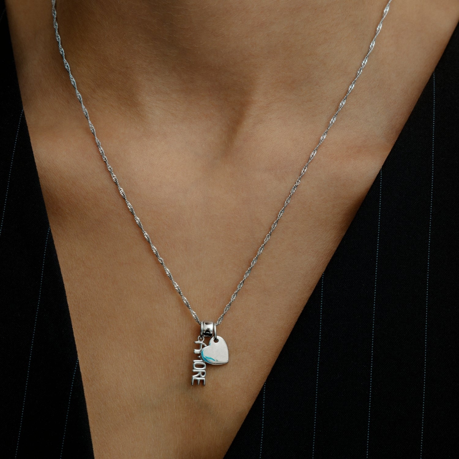 xenox-herz-charm-925-sterlingsilber-rhodiniert-herz-anh-nger-xs10528 image 5