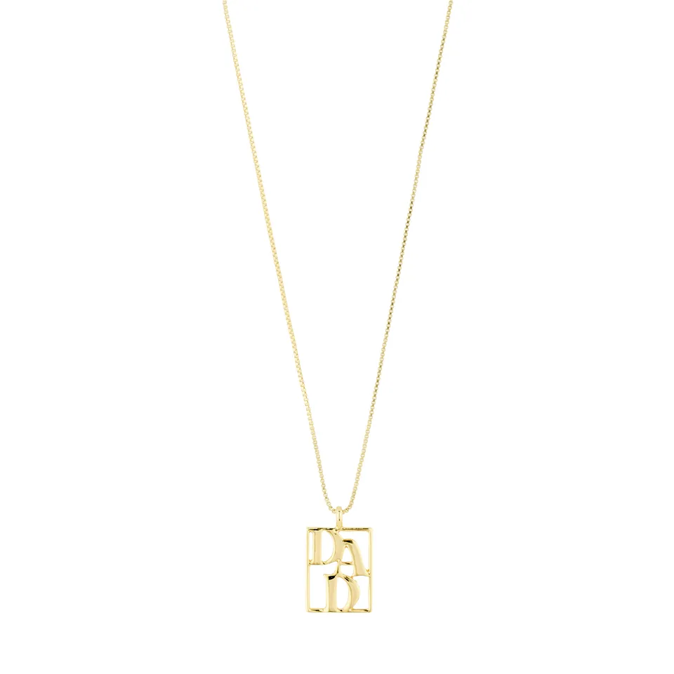 pilgrim-love-tag-dad-halskette-goldplattiert-mit-anh-nger image 1